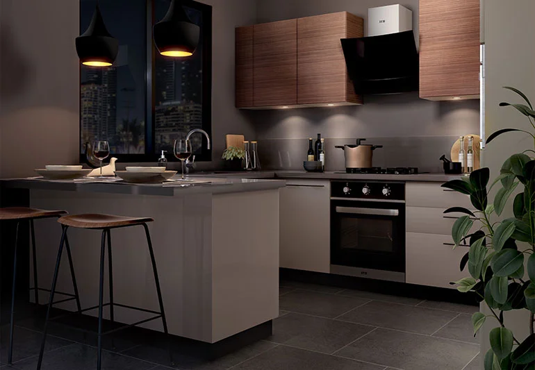 Champagne Muse | Kitchen Collection - IFB Modular Kitchen